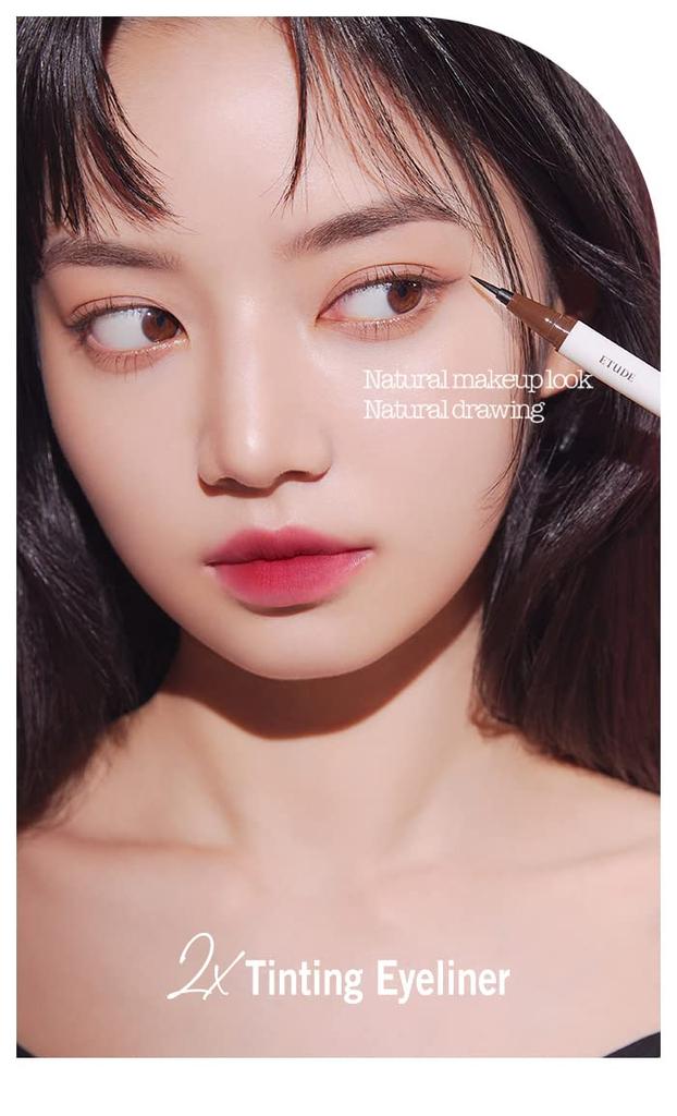 ETUDE [Etude Official] Подводка для контуринга Мягкий глубокий коричневыйПодводка для глазДвойная подводкаПодводка для мешков под глазамиТрудно удалитьМакияж тенями