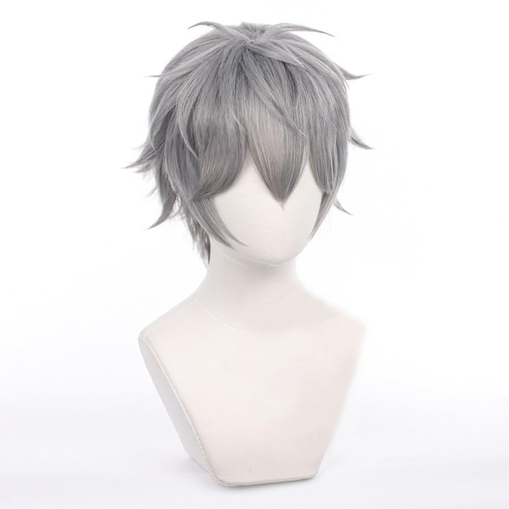 Парик Сена Изуми из Ensemble Stars с сеткой для Хэллоуина и Фотосессий Косплей, Костюмы,