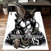 1PC Custom Name Hip-hop Panda Style Theme Floor Mat Ideal for Living Room, Game Rooms, Office, Bedroom,Floor Mat Playful Design