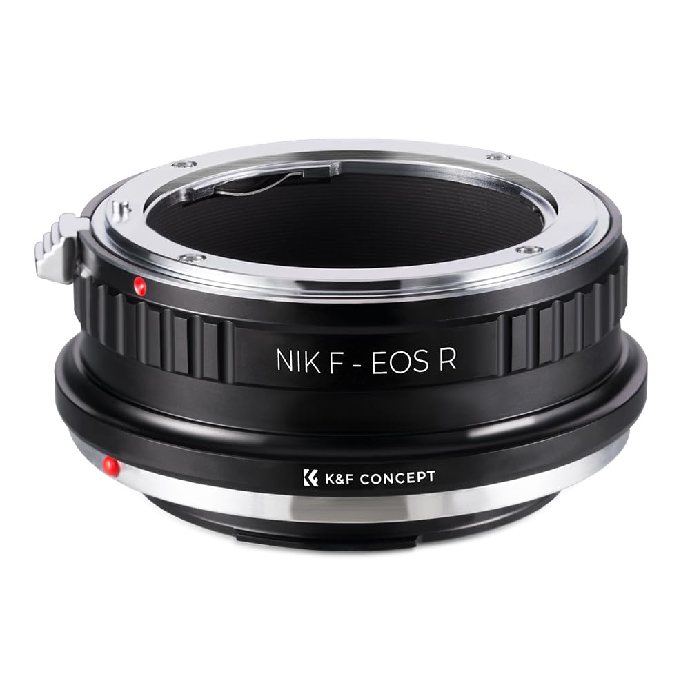 CONCEPT Mount Adapter for Nikon Lenses to Canon EOS R Converts Nikon Lenses to Canon Lenses for Infinity Direct from the Manufacturer K&F F-Mount