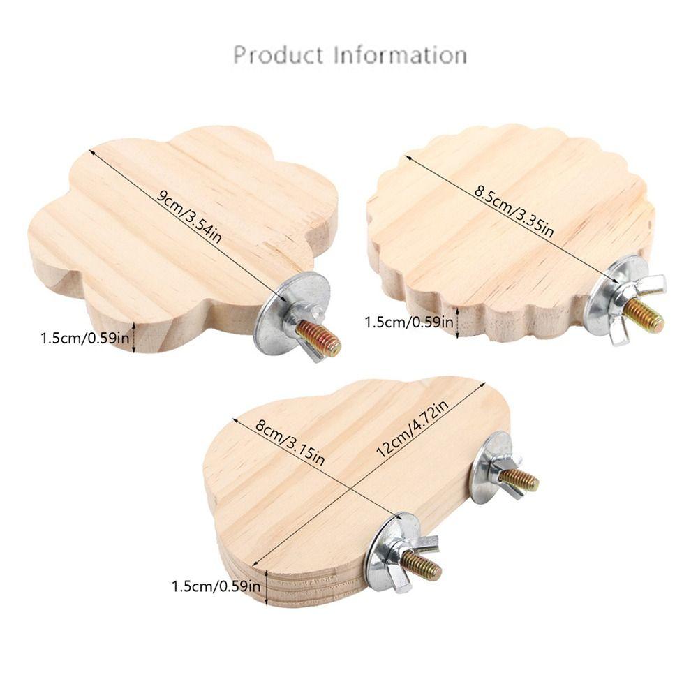 Деревянная подставка для попугая, доска, съемная платформа для прыжков птиц, устойчивая жердочка для отдыха хомяка, волнистый попугайчик