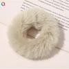 Мягкая повязка на голову из искусственной кроличьей шерсти, милые пушистые аксессуары для волос в виде толстой кишки