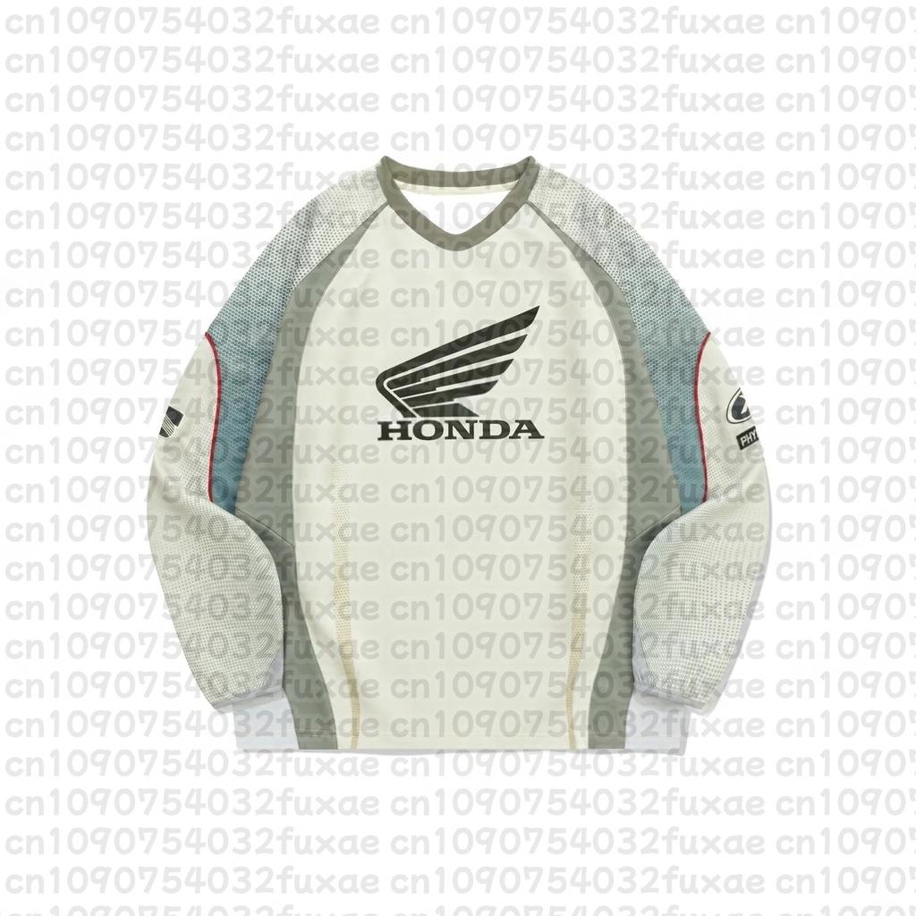 Honda Спортивная рубашка для мотоцикла с длинным рукавом Велосипедная рубашка Дышащая Велосипедное гоночное снаряжение Удобная Верх для мотоцикла для бездорожья IH6
