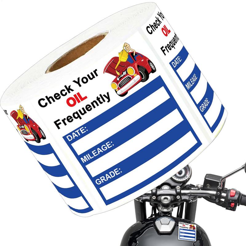 Car Oil Change Reminder Sticker 150 Sheets Oil Change Decals Stickers for Auto Easy-Peel Window Decoration Windscreen Decals