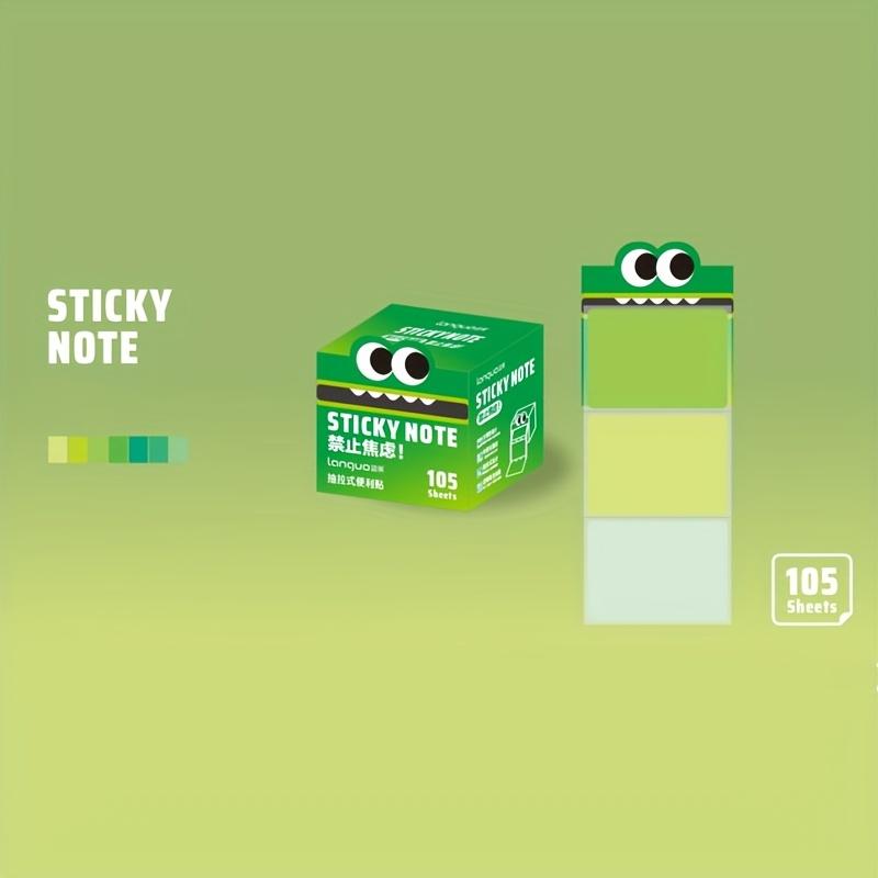 105 листов/коробка Прозрачные самоклеящиеся блокноты Kawill для заметок, офиса, школы, для самостоятельного использования.