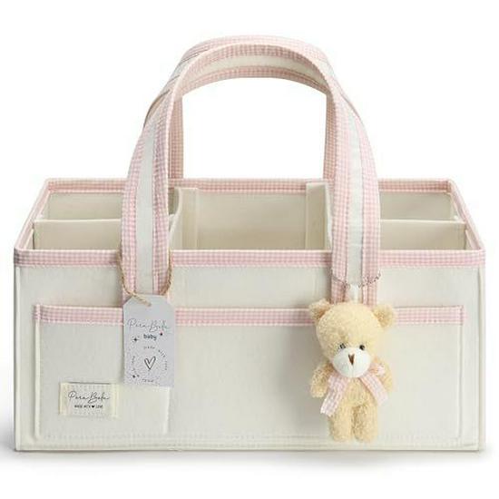 Large Capacity Foldable Felt Diaper Bag – Portable & Handheld Mommy Bag for Car or Storage