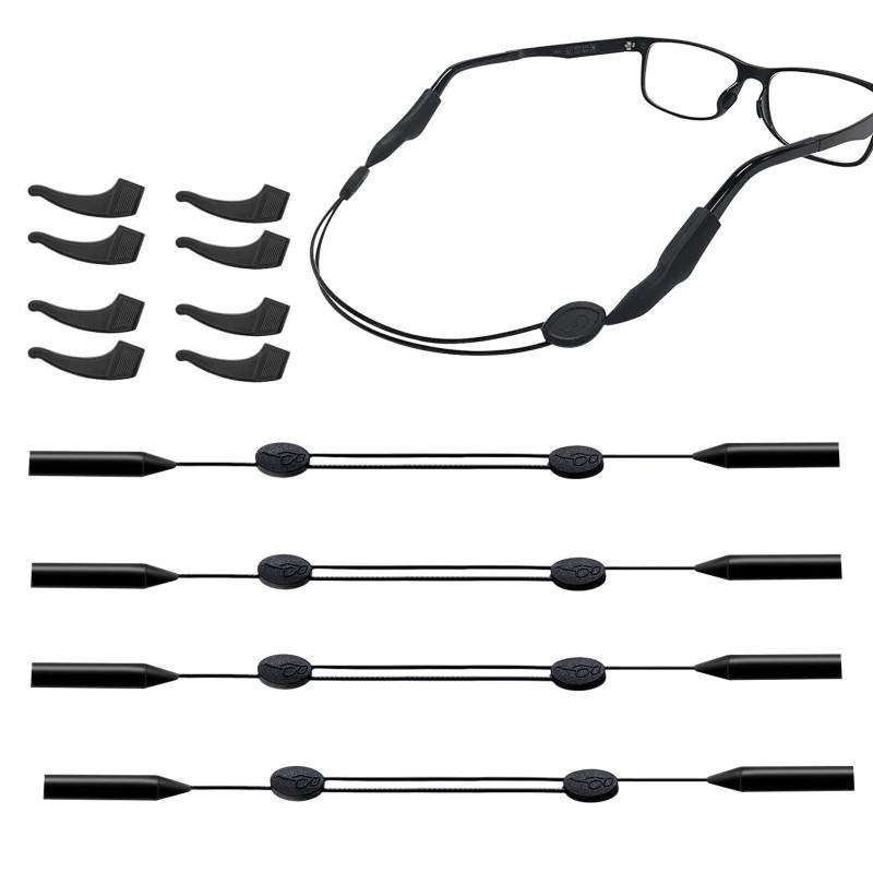4 шт. 40 см Регулируемый ремешок для очков Универсальный шнурок Фиксатор для очков Нескользящий ремешок для солнцезащитных очков Для