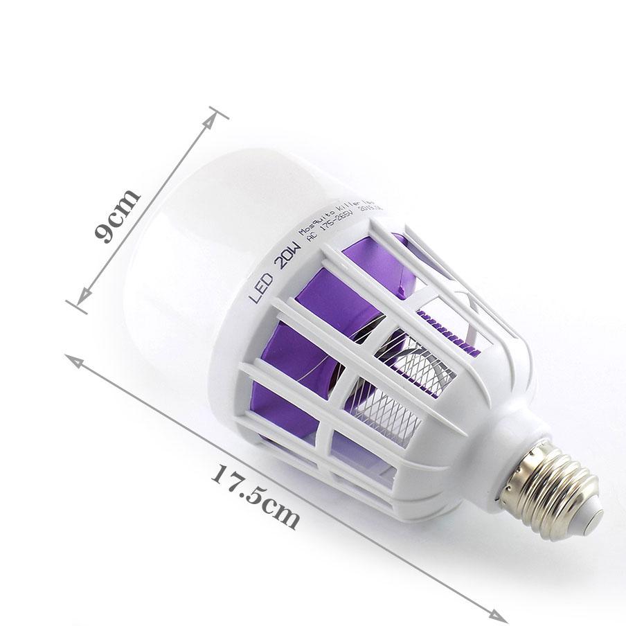 20 Вт лампы против комаров, УФ-белые лампы Muggen Bug Zapper, электрическая ночная лампа-убийца для насекомых E27 MAC 220 В Lampe