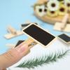 50Pcs Mini Chalkboard Signs Wooden Clip Reserved Table Signs Cute Mini Message Board for Memo Note Taking