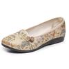 2024 Summer New Women's Single Shoes Comfortable Shallow Mouth Flat Bottom Women's Shoes Fashionable and Elegant Mother Shoes Old Beijing Cloth Shoes