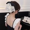 French Lace Bow Ponytail Clip Sweet Shark Clip Bohemia Holiday Style Hairpin Hair Accessories