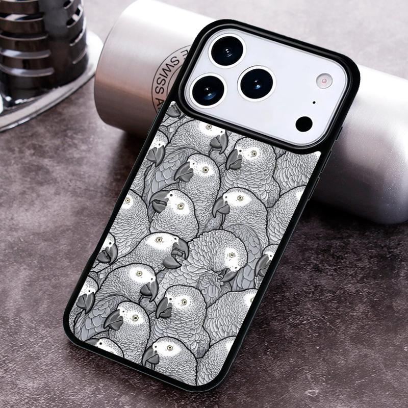 parrot bird Phone Case for iPhone 17 16 15 Pro Max Air 14 13 12 11 Plus Shockproof Capa Cover