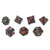 7pcs Polyhedral Dice Set Adult Christmas Party Funny Tabletop Game Metal Dice for Role Playing Game