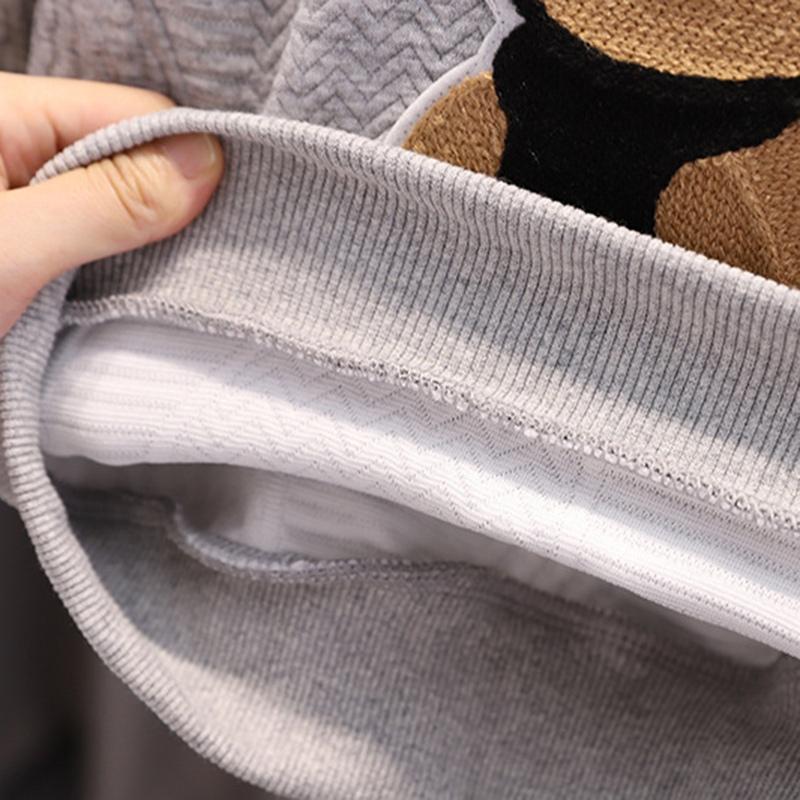 Children Long Sleeved Pullover and Trousers Two-piece Set Kids Clothing Set Top and Pants