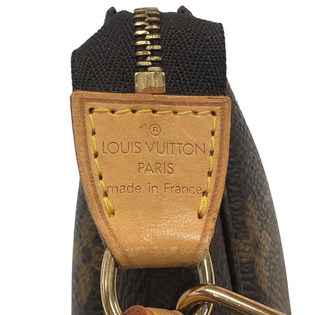 Б/у Louis Vuitton Monogram Pochette Accessoires M40712 Холст Коричневый Аутентичный 1210