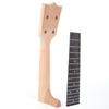 Wooden Color Ukulele Fretboard 21in 23in Ukulele Replacement Neck Ukulele Neck Set  Concert Ukulele