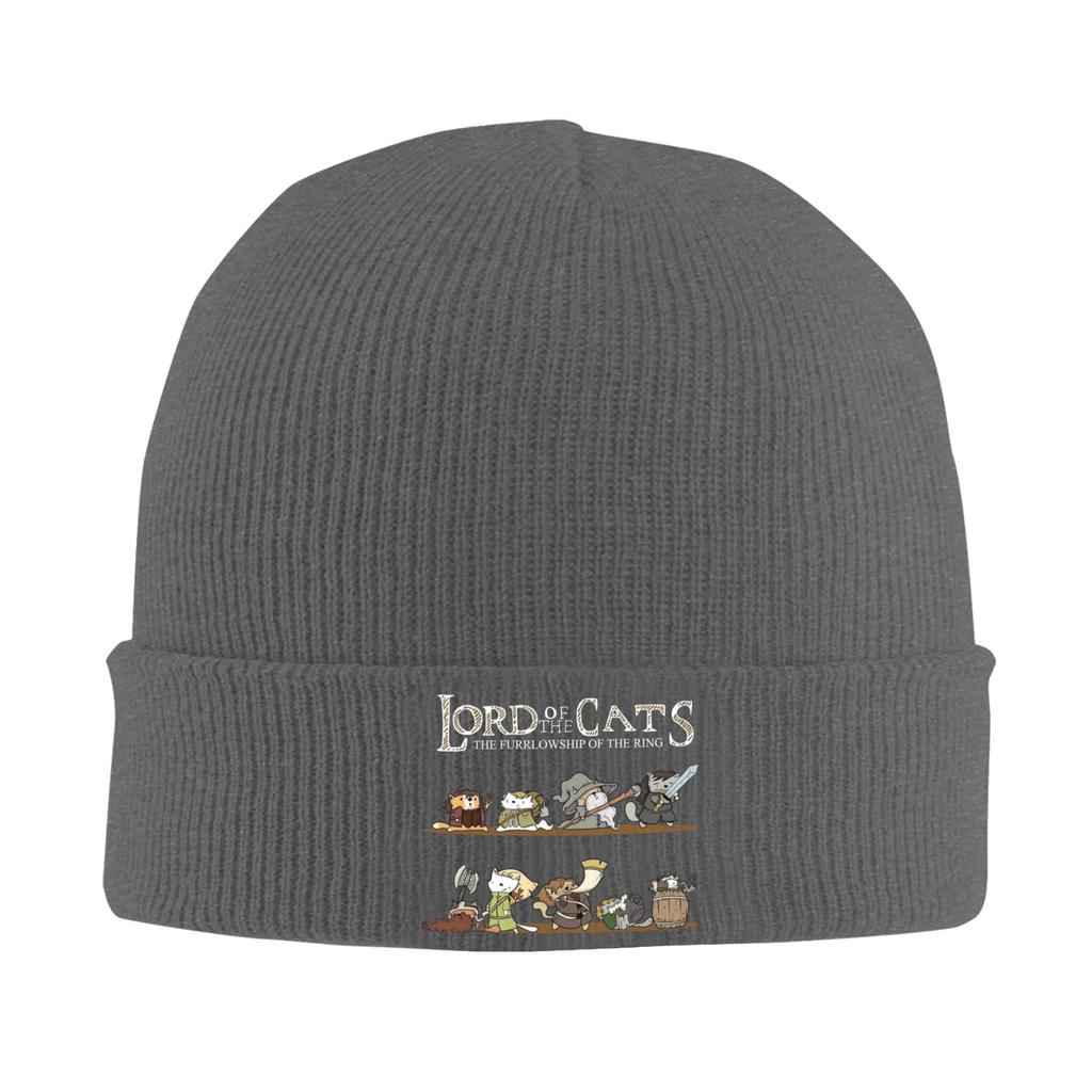 L-Lords of the Cats The Furllowship of the Ring Hat Autumn Winter Skullies Beanies New Caps Unisex Acrylic Knitted Hat