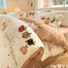 Princess Cute Cotton Four-piece Set, Pure Cotton Quilt Cover, Bedding Quilt Cover, Dormitory Three-piece Set