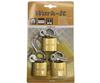 Work-it 3-piece Set of 3 X 38 Mm Padlocks with 18 Keys