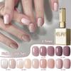 2025 Ice Transparent Nude Pink Base Gel Polish with Diamond Light Therapy