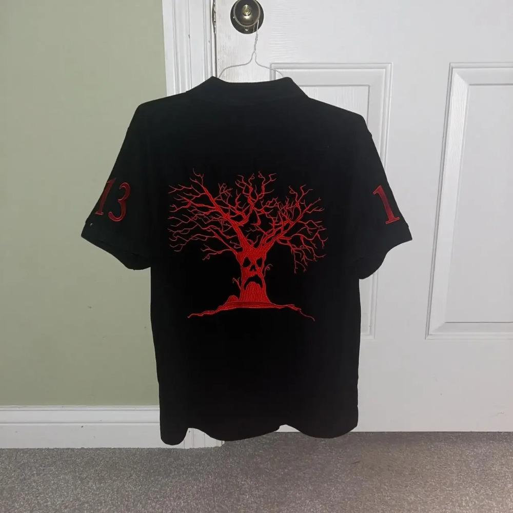 RogueWave America Ретро Уличный Хип-Хоп Футболка с Коротким Рукавом Y2k Мужская Повседневная Вышивка Хлопок Топ Бейсбольная Одежда