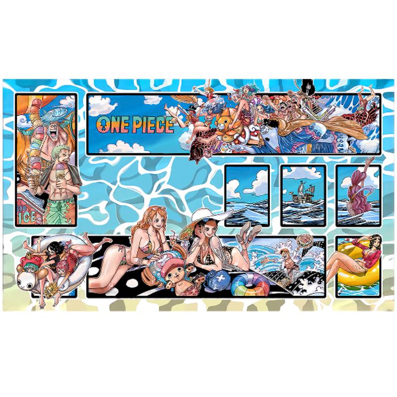 Аниме One Piece OPCG DIY ИГРОВАЯ Карточка Игровой коврик Серия комиксов Луффи Нами Эйс Сабо Хобби Коллекция Игрушки