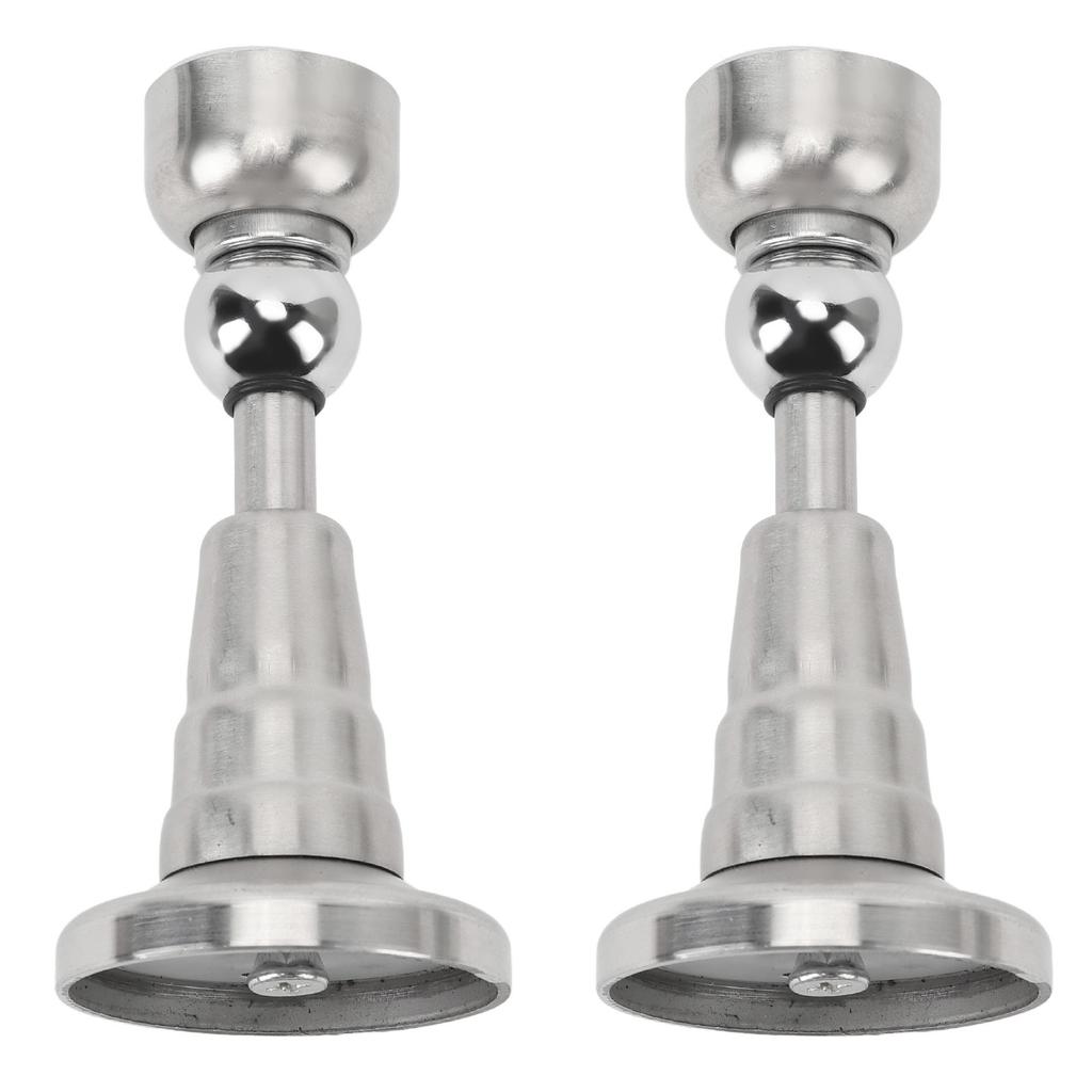 1 Pair RV Door Holder Stainless Steel Silent Hydraulic Spring Shock Absorbent Door Stopper for Motorhome Trailers