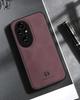 Matte Plain Leather Case For Honor 200 Pro Honor 200 Lite Honor200 Built-in Metal Car Mount Holder Cover