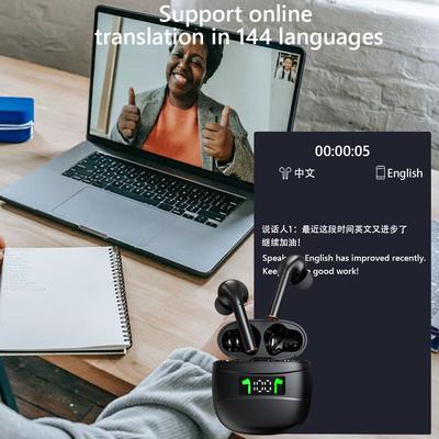 Беспроводные BT наушники-переводчики, наушники-переводчики языка в реальном времени, наушники для перевода для путешествий, бизнеса и обучения