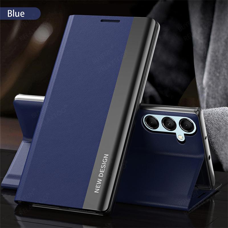 Leather Flip Case for Samsung Galaxy A55 A16 5G A35 A25 A15 A73 A53 A33 A13 Cases for Samsung A54 A34 A14 A52 A56 A36 A26 Cover