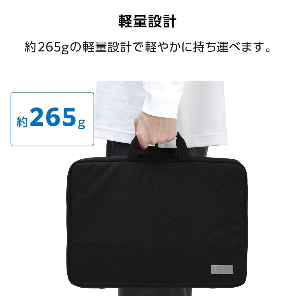 Elecom Чехол для ноутбука, совместимый с MacBook Pro, с внутренним отделением, 15,6 дюйма, 16 дюймов, карман, черный, BM-F06XBK