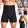 Men Body Shapers Tummy Control Shorts High Waist Slimming Underwear Seamless Belly Girdle Boxer Briefs Weight Loss Short Pants