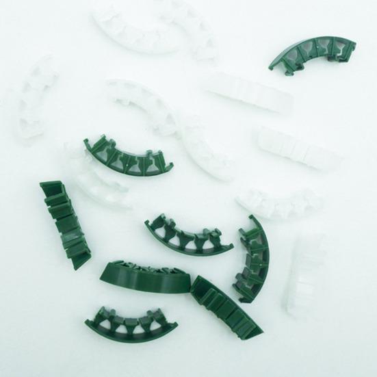 100Pcs Plant Clips Flower Stem Support Easy To Use Reusable Tomatoes Peppers Plant Vine Vegetable Fastening Clips Plant Benders