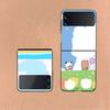 Милый Чехол BuBu DuDu для Samsung Z Flip7 6 Galaxy Чехол Ударопрочный Z Flip5 Z Flip3 4 5G Жесткая Крышка Телефон TPU PC Жесткий Funda