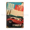 1000 Miglia 2011 Brescia Metal Sign Rusty Designing Classic Cinema Garage Tin Sign Poster