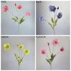Stem Elegant Realistic Artificial Papaver Rhoeas Silk Plants Fake Poppies Flowers Faux Bouquet