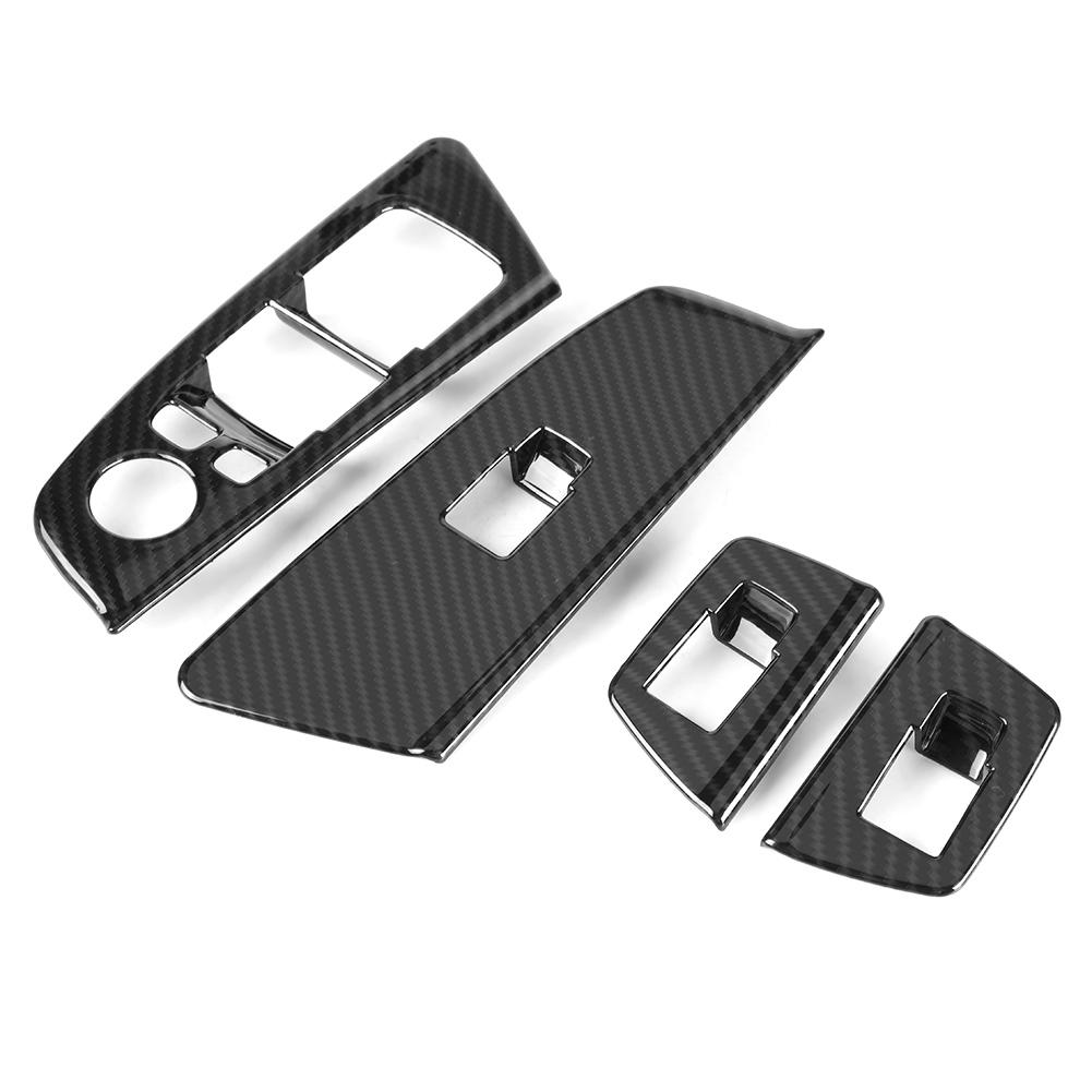 4 шт., накладка на рамку кнопки подъема стеклоподъемника автомобиля для BMW 5 серии G30 2017-2018 (# 2)