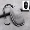 Suede Leather Car Key Case Cover Holder Keychain Shell for IM L7 2025 for IM LS6 2025 LS7 2025 Remote Key Fob Cover