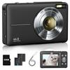 Lecran Digital Camera, 44 Megapixels, 1080P Video Recording, Auto Focus, AF Function, HD Camera, Image Stabilizer, Lightweight, Portable, USB C Chargi
