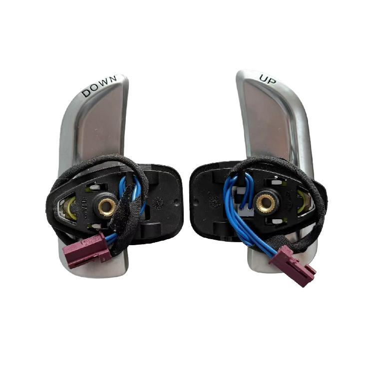 High Quality Steering Wheel Paddle Shifters Black / Silver For Mercedes AMG A45 CLA45 GLA45 C63 S63 W205 2018 2019 2020-2022