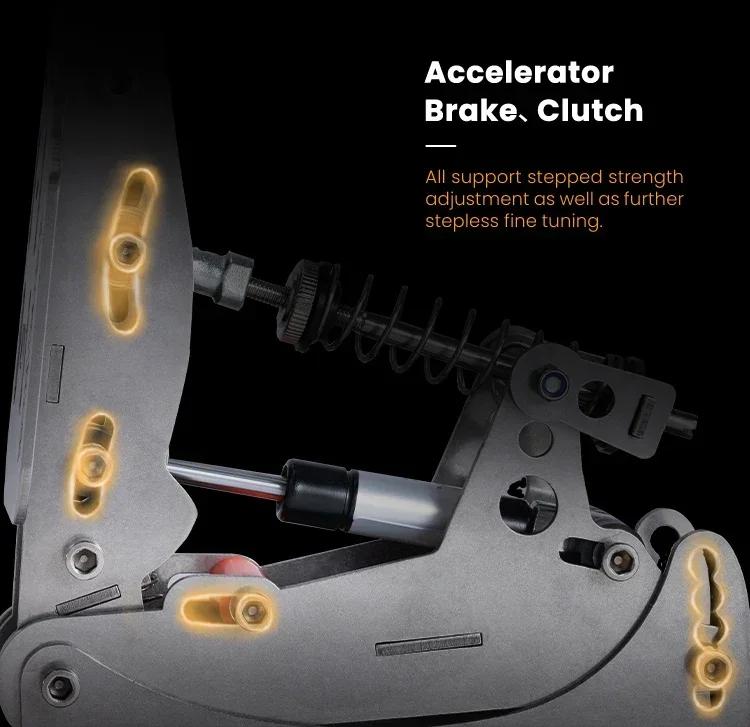 SIMJACK PRO Pedals Sim Racing Pedals PC Racing Simulator Pressure Sensor Load Cell HE Hydraulic Pedal