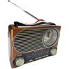 Nostalgic Radio +With Lantern+With Clock+Fm+Sw+Am+With USB and SD Reader+Mp3 Player and Music Box