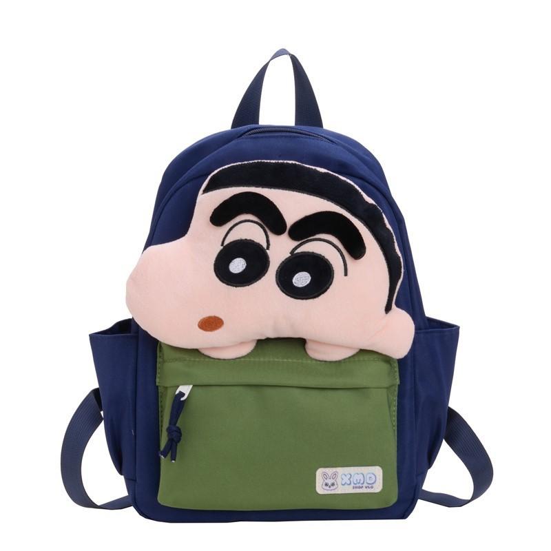 Crayon Shin Chan Capybara Pattern Kids Backpack Breathable Schoolbag Cute Gift