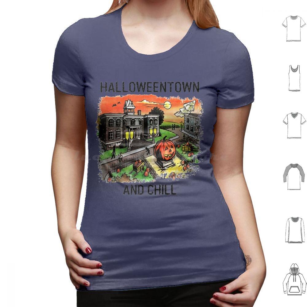 Halloweentown And Chill T Shirt 6xl Cotton Cool Tee Halloweentown Halloweentown University Halloween Halloweentown And Chill
