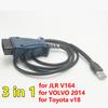 Микросхема Atmel для Land Rover для Jaguar для Toyota TIS для Volvo Vida 2014d Диагностический сканер OBD2 Кабель J1850 J2534 PK Mini VCI