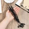 10Pcs Pen Leash, Elastic Lanyard Tether with Silicone Rings Retractable Stylus Tether Clipboard Pen Strap Tablet Stylus Holder Anti-Lose Pen Leash