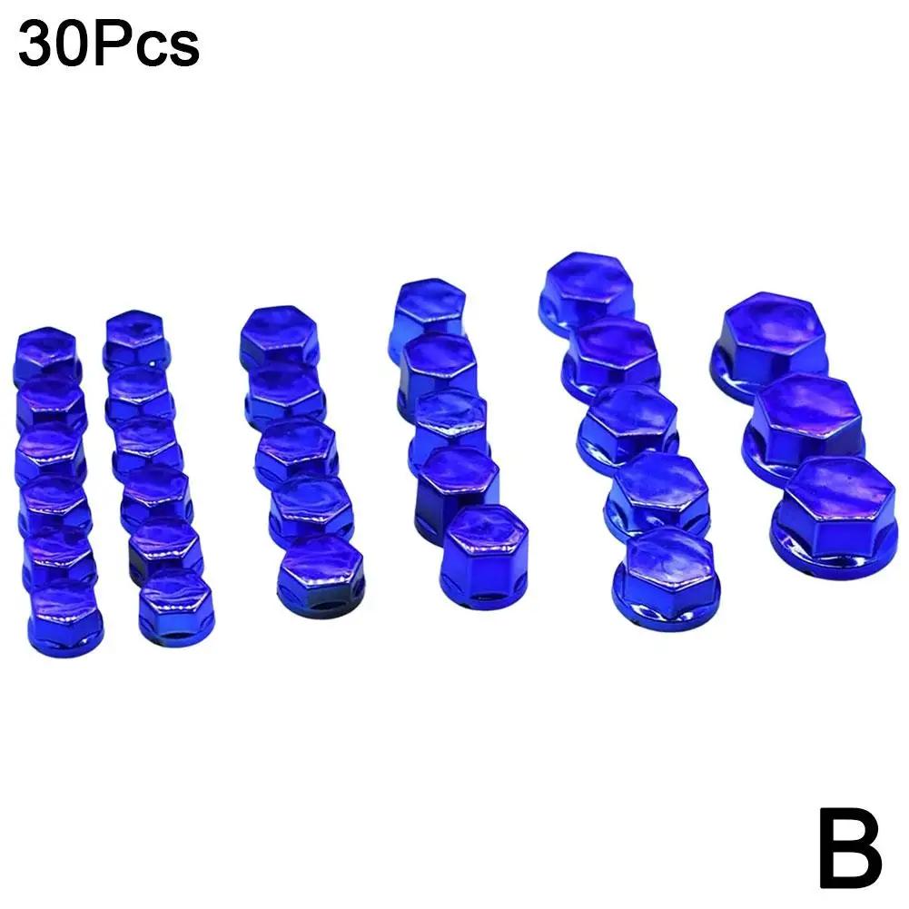 Универсальный 30 шт. декоративный колпачок для гайки для моделирования мотоцикла для Yamaha FZ1 FAZER FZ6 FZ6R FZ8 XJ6 MT01 MT03 MT-07 H3L6