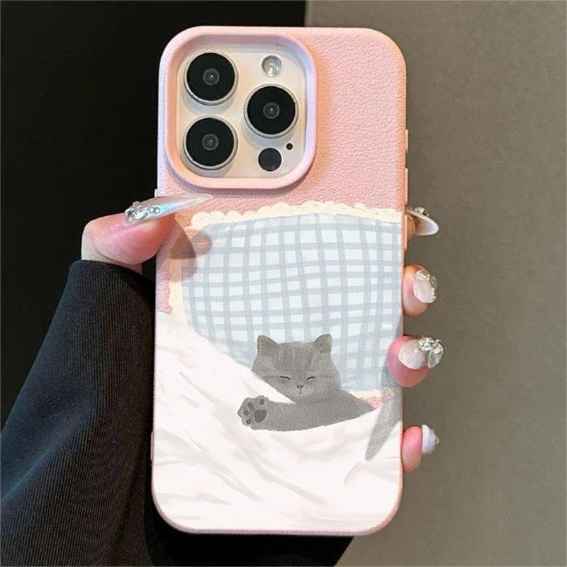Cute Dog Cat Couple Case For Xiaomi MI 15T 14T Pro 15 Ultra 13T POCO X7 X6 X5 F5 F6 M7 M6 Pro F7 Ultra X3 X4 GT NFC Animal Cover