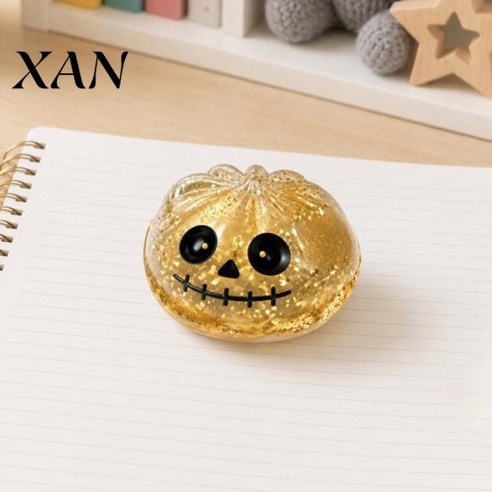 Soft Maltose Fidget Toys Halloween Glitter Squeeze Stress Ball, TPR Slow Rising Toy, Relief Sensory Ghost Pumpkin Eyeball Dumpling Decompression Gift