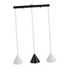 3 Light Pendant Lamp Innovative Nordic Style Iron 3 Colors Temperature Hanging Pendant Lighting for